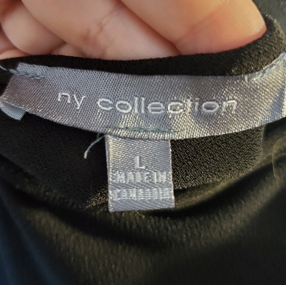 NY Collection Black Blouse - Picture 2 of 4